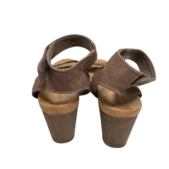 Lucky Brand Sandals Women’s Size 8M Brown Leather Kanoa Wedge Sandals - Picture 9 of 11
